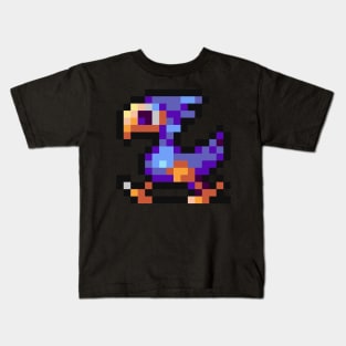 8-Bit Purple Chocobo Kids T-Shirt